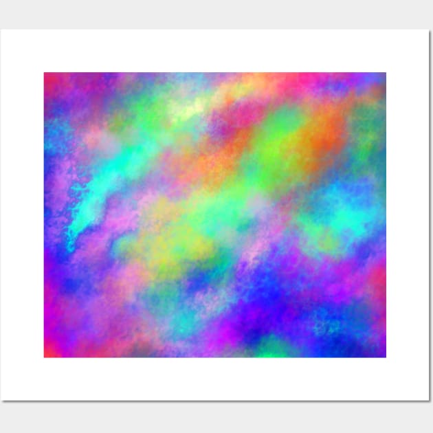 Rainbow Candy Wispy Sky Wall Art by Art by Deborah Camp